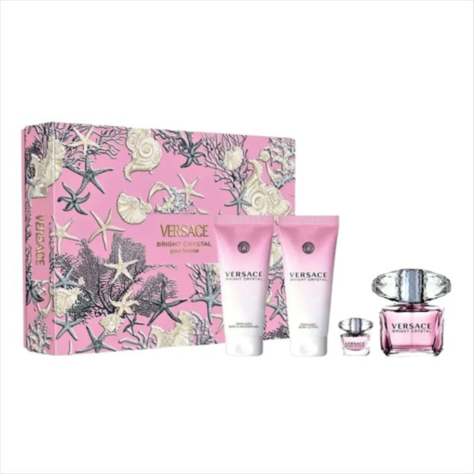 Picture of VERSACE BRIGHT CRYSTAL EDT 4 PIECE GIFT SET
